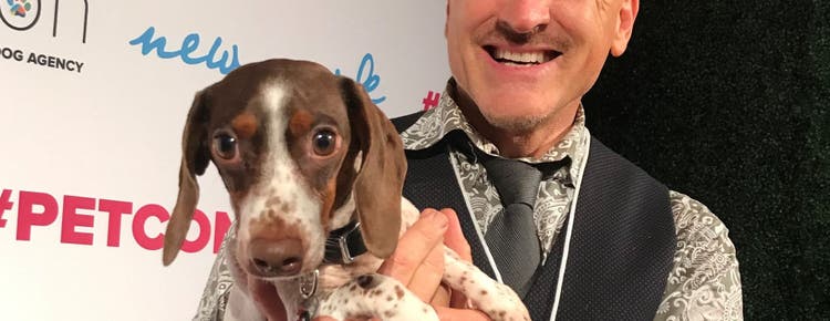 Meatball and his owner, Tony Hayden.